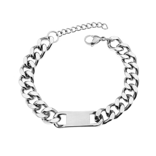 Jewelry WholesaleWholesale Hip Hop Chain Titanium Steel Cuban Bracelet JDC-BT-JiuB006 Bracelet 玖柏 %variant_option1% %variant_option2% %variant_option3%  Factory Price JoyasDeChina Joyas De China