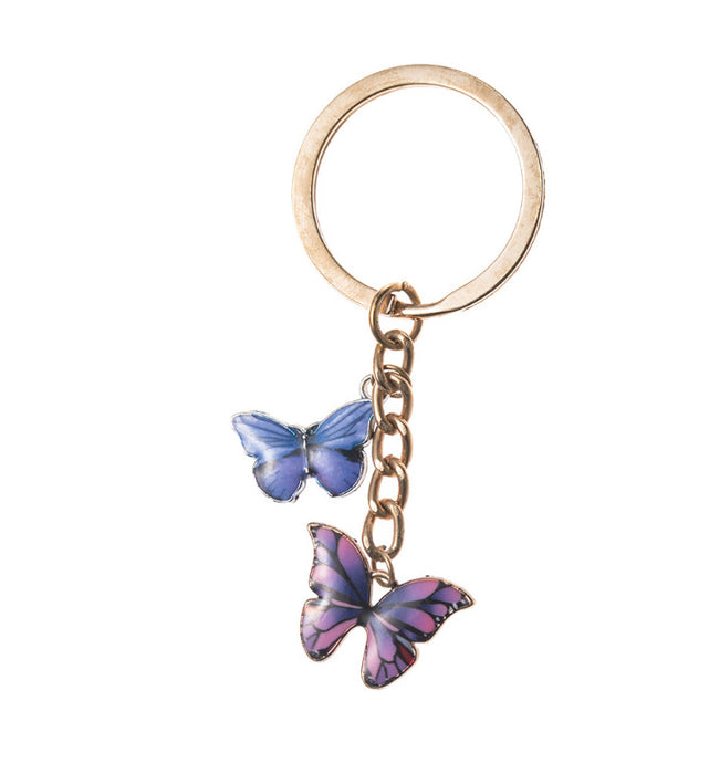 Wholesale Keychains For Backpacks Butterfly Alloy Keychain MOQ≥3 JDC-KC-HaoH002