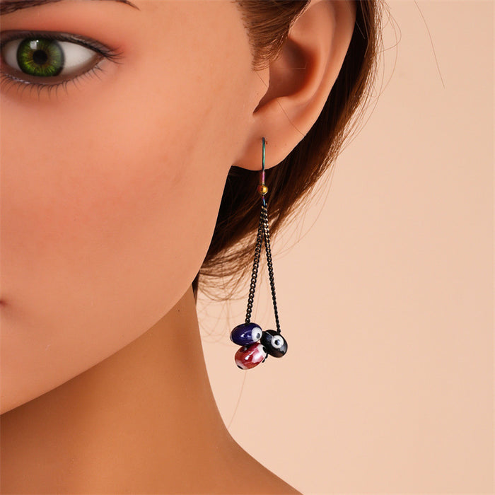 Wholesale Alloy Earrings Boho Style Medium Length Eyes JDC-ES-GuTe049