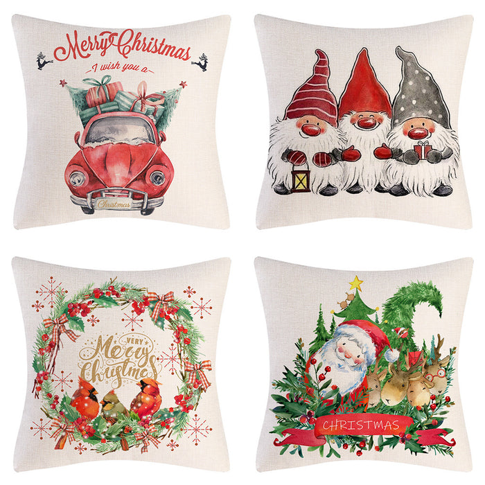 Wholesale Pillowcase Linen Christmas without pillow JDC-PW-Mengde014