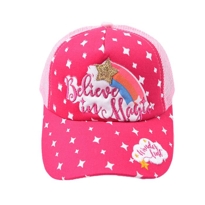 Wholesale children's three-dimensional embroidered alphabet baseball cap cartoon MOQ≥2 JDC-FH-WenR016