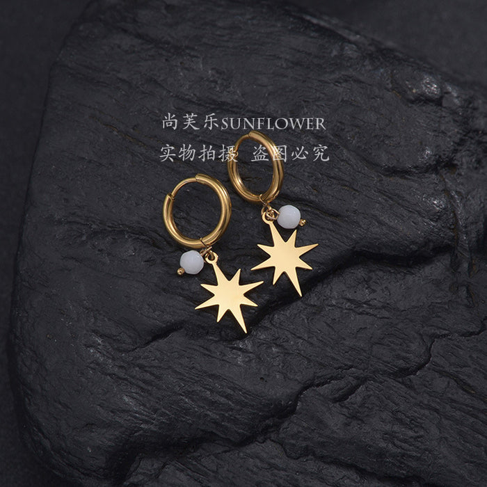 Jewelry WholesaleWholesale golden rice pearl tree three-dimensional Starfish Earrings JDC-ES-RXSFL013 Earrings 尚芙乐 %variant_option1% %variant_option2% %variant_option3%  Factory Price JoyasDeChina Joyas De China