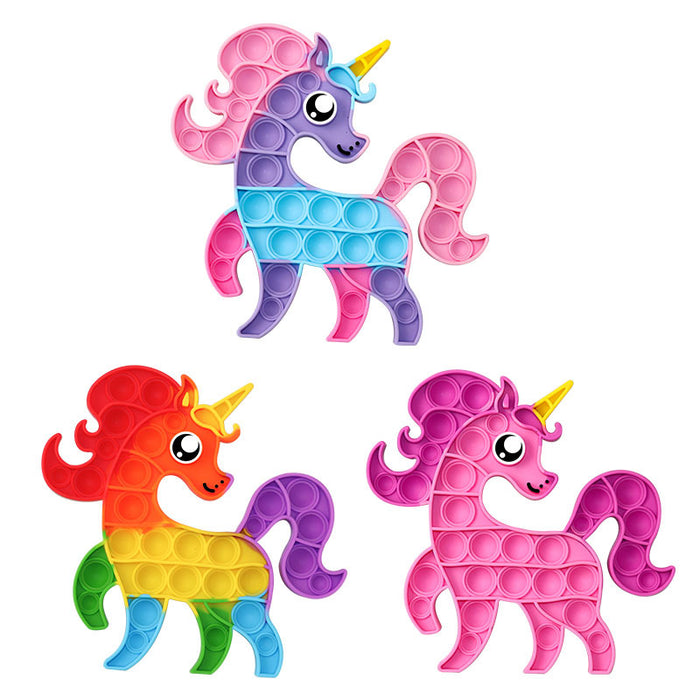 Jewelry WholesaleWholesale animal model children's silicone decompression bubble rainbow press press toys MOQ≥2 JDC-FT-HMJ011 fidgets toy 华明军 %variant_option1% %variant_option2% %variant_option3%  Factory Price JoyasDeChina Joyas De China