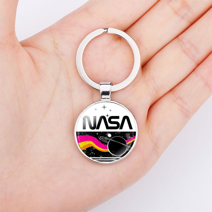 Wholesale NASA Glass Alloy Keychain JDC-KC-NH001