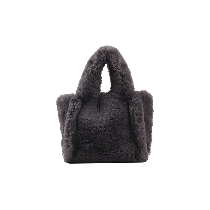 Wholesale Shoulder Bag Plush Mink Fleece Texture Solid Color Portable Diagonal JDC-SD-Chunyao002