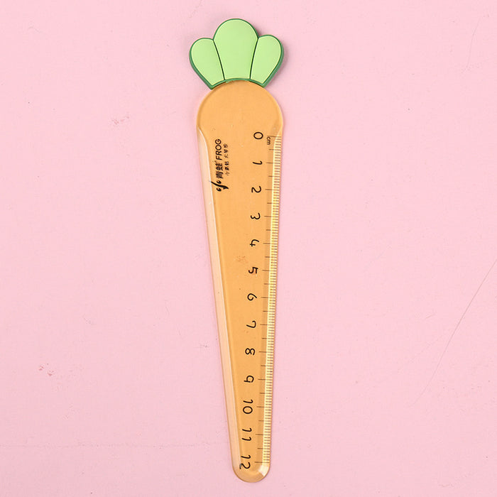 Wholesale Ruler ABS Soft Adhesive Creative Cartoon Carrots JDC-RR-MPai001