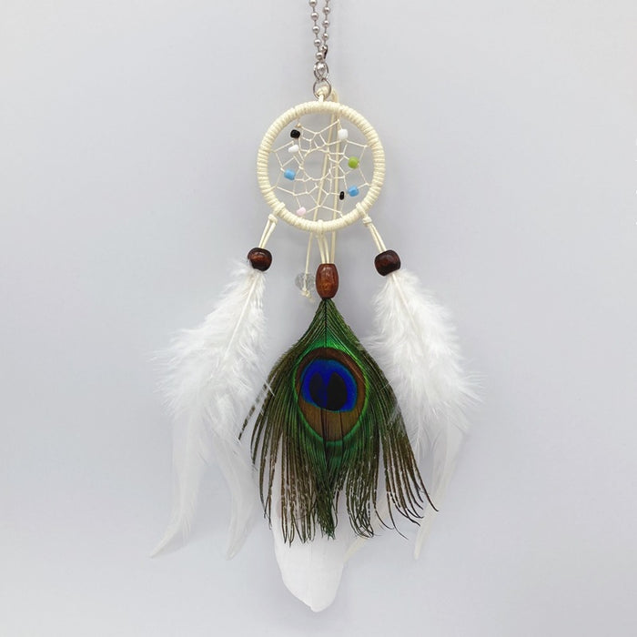 Jewelry WholesaleWholesale Peacock Feather Dreamcatcher MOQ≥2 JDC-DC-ChenP001 Dreamcatcher 宸聘 %variant_option1% %variant_option2% %variant_option3%  Factory Price JoyasDeChina Joyas De China