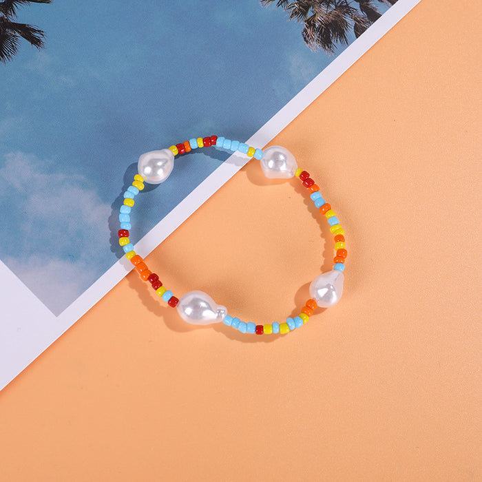 Wholesale Seaside Beach Travel Commemorative Rice Bead Bracelet JDC-BT-ZengZ004