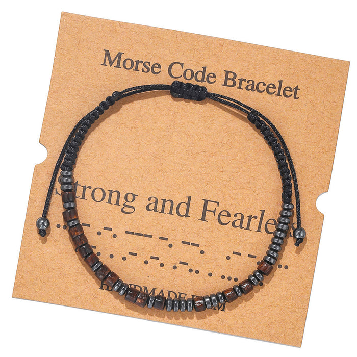 Jewelry WholesaleWholesale Morse Code Crystal Couple Bracelet JDC-BT-ZhuJ003 Bracelet 诛积 %variant_option1% %variant_option2% %variant_option3%  Factory Price JoyasDeChina Joyas De China