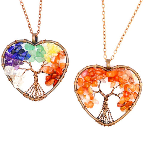 Jewelry WholesaleWholesale 7 Colors Gravel Colorful Pendant Necklace JDC-NE-Xinyue002 Necklaces 兴悦 %variant_option1% %variant_option2% %variant_option3%  Factory Price JoyasDeChina Joyas De China