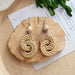 Jewelry WholesaleWholesale Summer Boho Vintage Straw Rattan Braided Earrings JDC-ES-Luox003 Earrings 洛湘 %variant_option1% %variant_option2% %variant_option3%  Factory Price JoyasDeChina Joyas De China