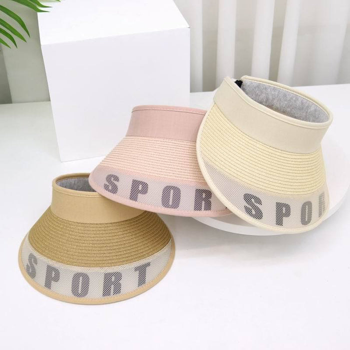 Jewelry WholesaleWholesale Children's Empty Cap Polyester Cloth Straw Sun Hat JDC-FH-ShuaiR008 Fashionhat 帅睿 %variant_option1% %variant_option2% %variant_option3%  Factory Price JoyasDeChina Joyas De China