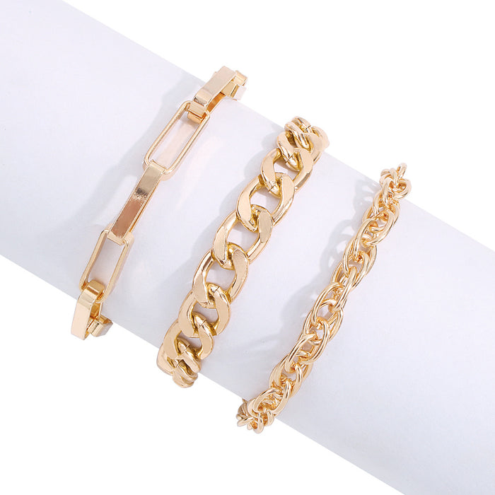 Jewelry WholesaleWholesale alloy coarse chain multi-layer bracelet JDC-BT-Qiandi001 Bracelet 纤迪 %variant_option1% %variant_option2% %variant_option3%  Factory Price JoyasDeChina Joyas De China