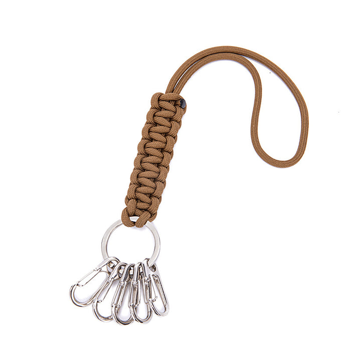 Jewelry WholesaleWholesale multifunctional outdoor camping emergency survival rope lanyard keychain JDC-KC-DeW001 Keychains 德沃 %variant_option1% %variant_option2% %variant_option3%  Factory Price JoyasDeChina Joyas De China