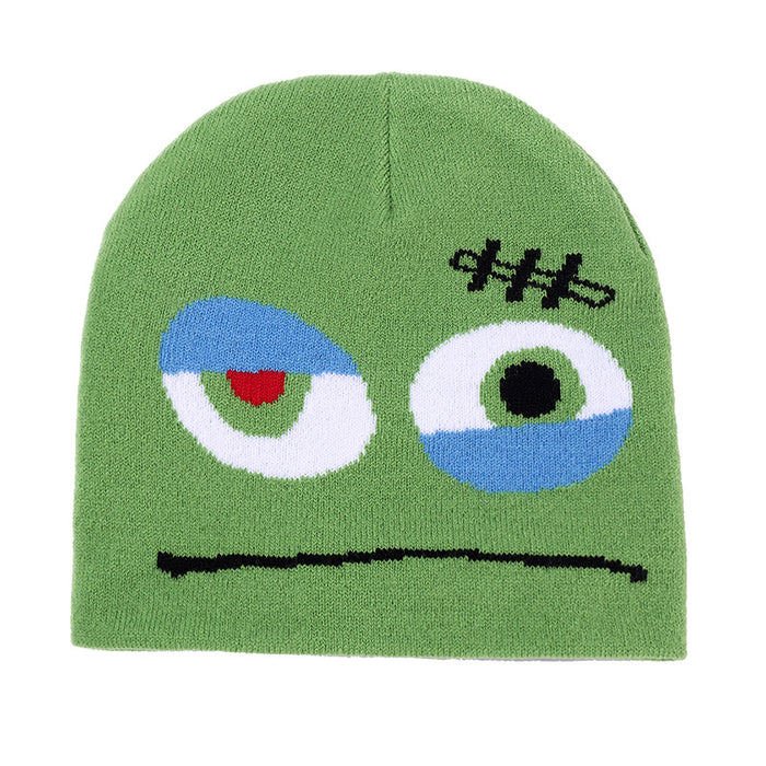 Wholesale creative funny expression knitted hat pirate skull MOQ≥2 JDC-FH-YueH006