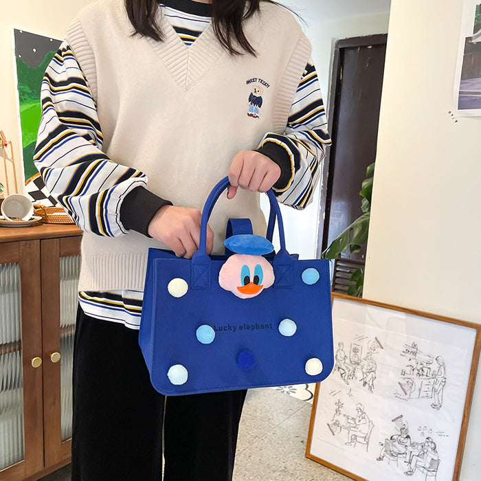 Jewelry WholesaleWholesale Cartoon Felt Storage Bag Tote Bag (M) JDC-HB-NJia002 Handbags 念嘉 %variant_option1% %variant_option2% %variant_option3%  Factory Price JoyasDeChina Joyas De China