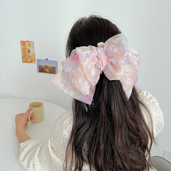 Wholesale Fabric Oversized Bow Hair Clip MOQ≥2 JDC-HC-MIs002