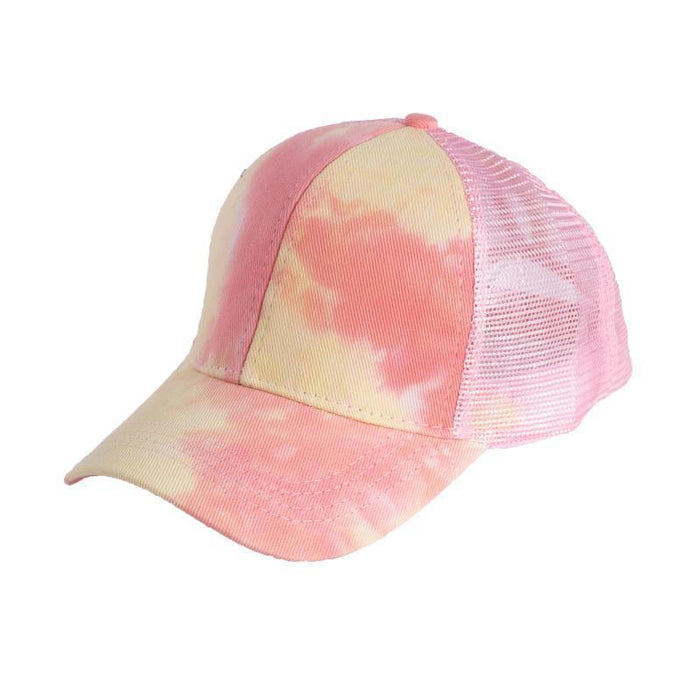 Jewelry WholesaleWholesale Summer Tie Dye Ponytail Baseball Hat Cotton Mesh Cap JDC-FH-RSheng001 Fashionhat 瑞升 %variant_option1% %variant_option2% %variant_option3%  Factory Price JoyasDeChina Joyas De China