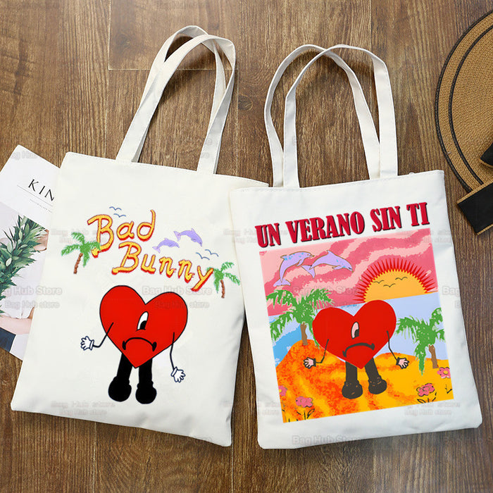 Wholesale Handbag Canvas Cute Cartoon Printing Shopping Bag (F) JDC-HB-Aike001