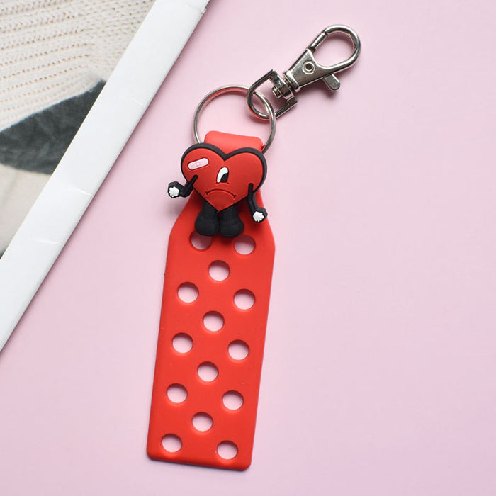 Wholesale Keychain Croc Charms PVC Soft Rubber MOQ≥10 (M) JDC-KC-RYY004