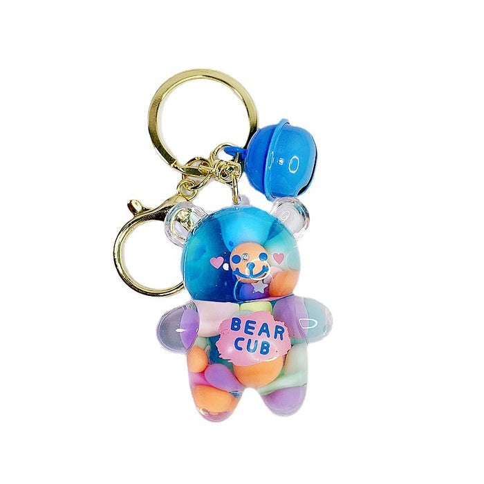 Jewelry WholesaleWholesale cartoon into oil bear acrylic keychain JDC-KC-DMF002 Keychains 迪美菲 %variant_option1% %variant_option2% %variant_option3%  Factory Price JoyasDeChina Joyas De China