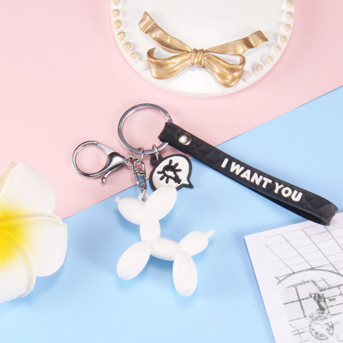 Jewelry WholesaleWholesale Cartoon Cute Epoxy Balloons Dog Keychain JDC-KC-HongW001 Keychains 鸿文 %variant_option1% %variant_option2% %variant_option3%  Factory Price JoyasDeChina Joyas De China