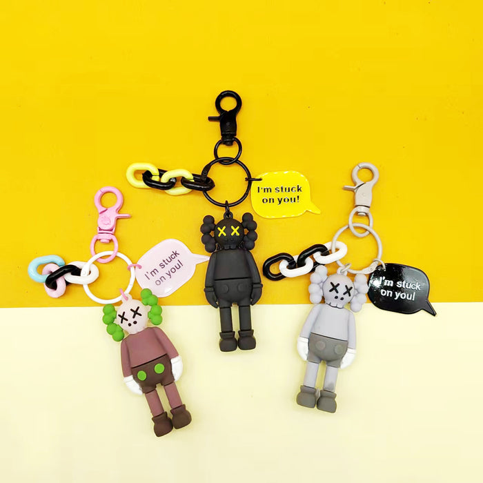 Wholesale doll doll pendant hipster keychain schoolbag pendant JDC-KC-PinL002