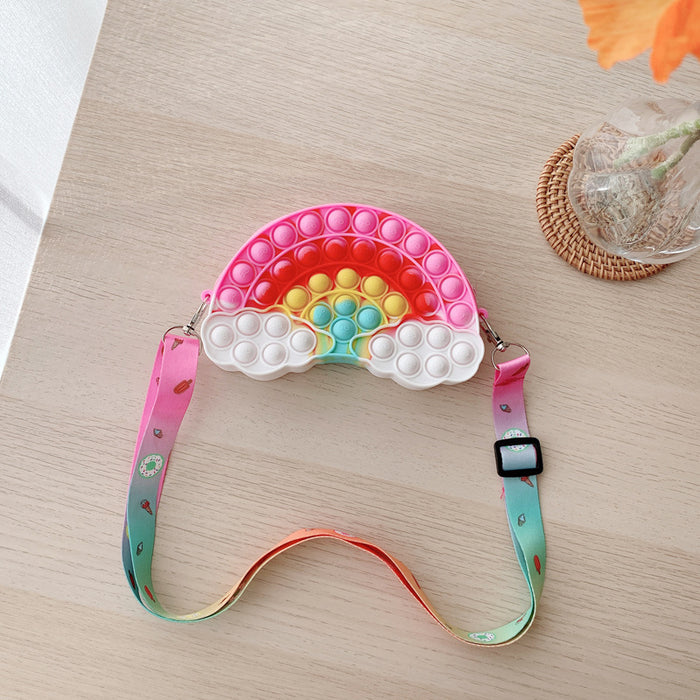 Jewelry WholesaleWholesale rainbow cloud zero wallet toys student soft silicone JDC-FT-XuYe007 fidgets toy 旭业 %variant_option1% %variant_option2% %variant_option3%  Factory Price JoyasDeChina Joyas De China