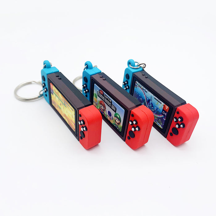 Wholesale Cartoon Silicone Game Machine Keychain MOQ≥2 JDC-KC-HAn001