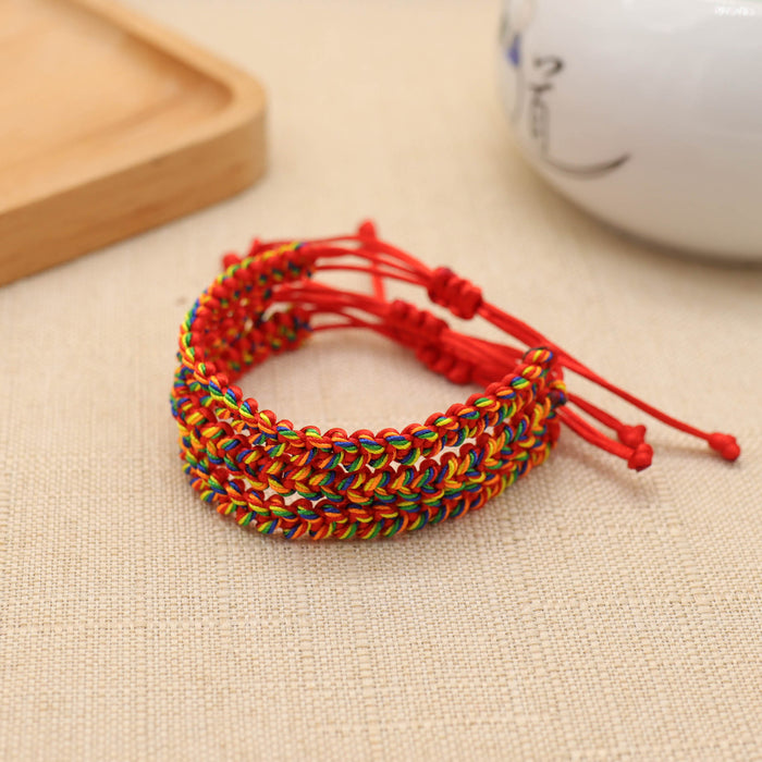 Wholesale Keel Multicolored Rope Braided Bracelet MOQ≥2 JDC-BT-GeEr004