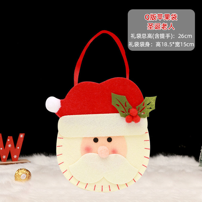 Wholesale Gift Box Christmas Apple Bag Round Bunch Mouth Gift Bag MOQ≥2 JDC-GB-QiaoC002