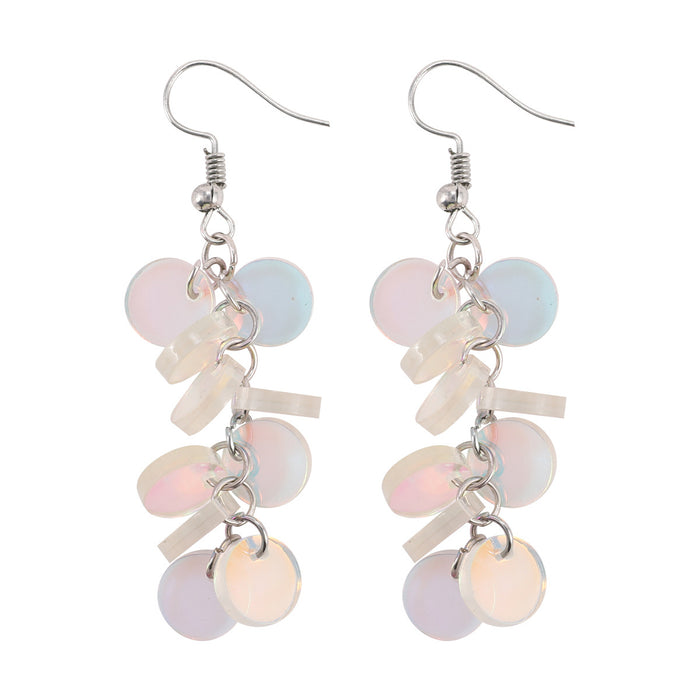 Wholesale Clear Color Acrylic Piece Earrings JDC-ES-zhongyi002