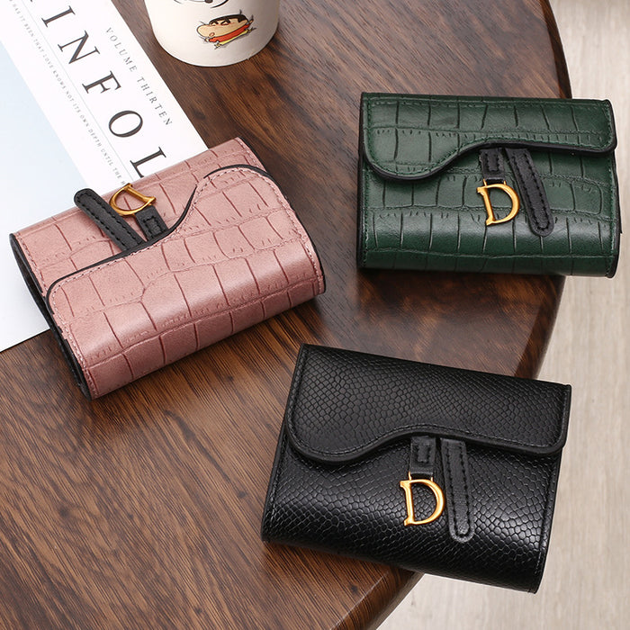 Wholesale Wallet PU Short Crocodile Pattern Multi-card Coin Purse (F) JDC-WT-Jinj005