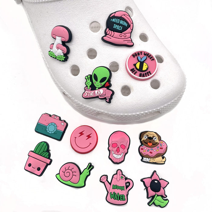 Wholesale Random 10pcs Cartoon Cute PVC DIY Accessories Croc Charms (M) JDC-CCS-WanX016