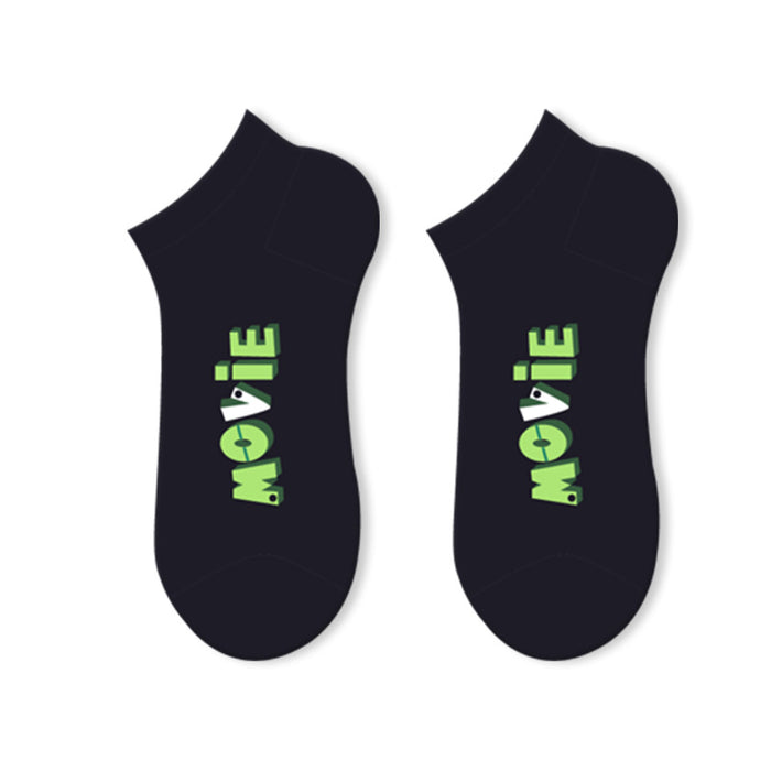 Wholesale original summer outdoor sports deodorant trend hip hop letter couple boat socks MOQ≥5 JDC-SK-JXuan003