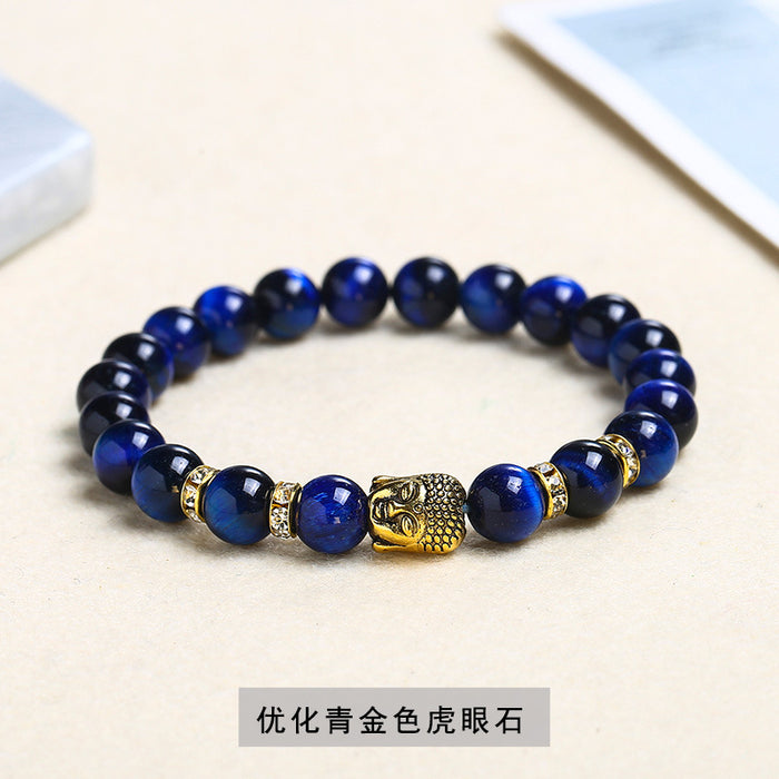 Wholesale Gold Buddha Statue Simple Single Circle Bracelet JDC-BT-JingD010