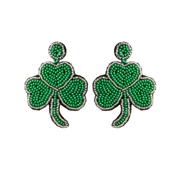 Jewelry WholesaleWholesale Clover Rice Bead Earrings JDC-ES-JM004 Earrings 杰米 %variant_option1% %variant_option2% %variant_option3%  Factory Price JoyasDeChina Joyas De China