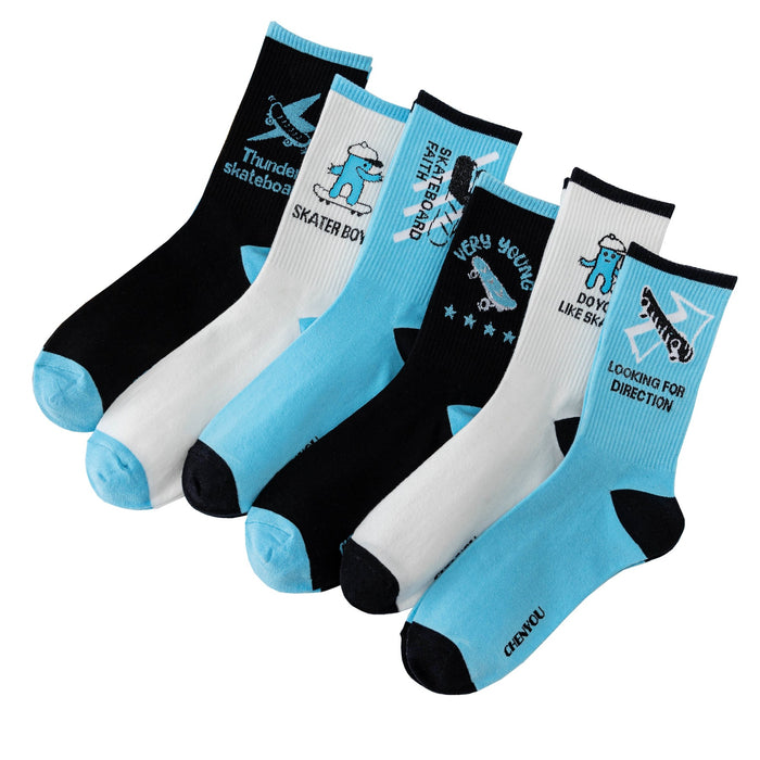 Wholesale socks men's tube socks spring and autumn stockings ins tide socks MOQ≥5 JDC-SK-MZhe003