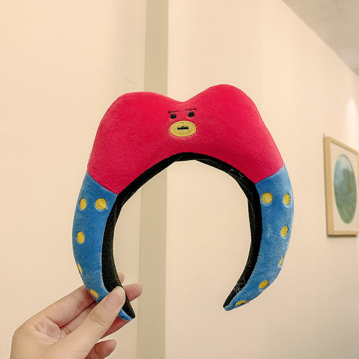 Wholesale dinosaur crab face wash super cute cute cartoon funny headband MOQ≥2 JDC-HD-YuYue001