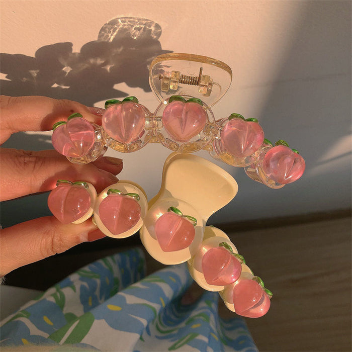 Jewelry WholesaleWholesale pink peach grab clip JDC-HC-BL002 Hair Clips 冰澜 %variant_option1% %variant_option2% %variant_option3%  Factory Price JoyasDeChina Joyas De China