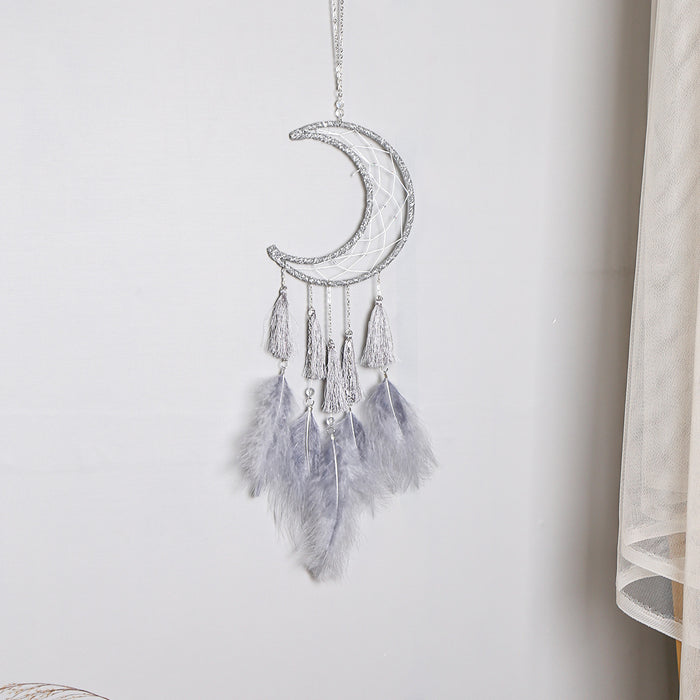 Wholesale Fluff Home Dreamcatcher Wall Decoration Room Wall Decoration MOQ≥2 JDC-DC-MengS033