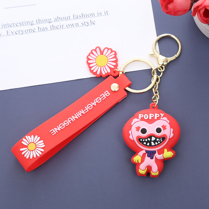 Wholesale pendant cartoon creative keychain small jewelry leather rope pendant MOQ≥2  JDC-KC-WuoS004