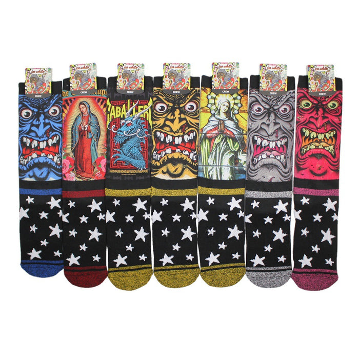 Wholesale Sock Polyester Cotton Cartoon Caricature Breathable Sweat Absorb (M)MOQ≥5 JDC-SK-MuQing006