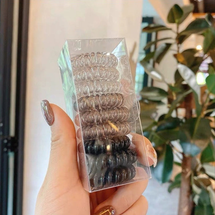 Wholesale Telephone Cord Hair Ring Girls Tie Hair Color High Elasticity Suit JDC-HS-YGe002