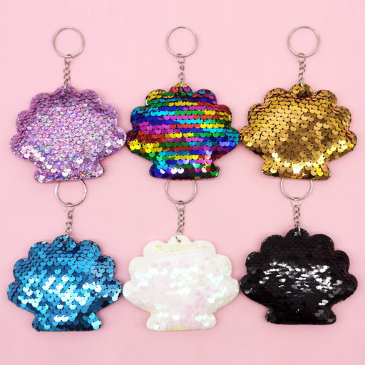 Jewelry WholesaleWholesale reflective shell keychain JDC-KC-QiShi027 Keychains 奇释 %variant_option1% %variant_option2% %variant_option3%  Factory Price JoyasDeChina Joyas De China