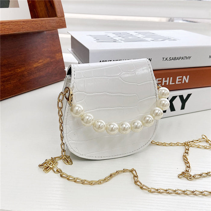 Jewelry WholesaleWholesale children's pearl chain tote bag JDC-HB-KM019 Handbags 卡曼 %variant_option1% %variant_option2% %variant_option3%  Factory Price JoyasDeChina Joyas De China