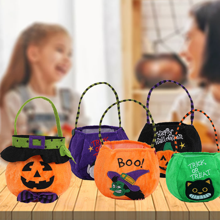 Wholesale Halloween Kids Candy with Hood Round Tote Bag MOQ≥2 JDC-DCN-QChi001