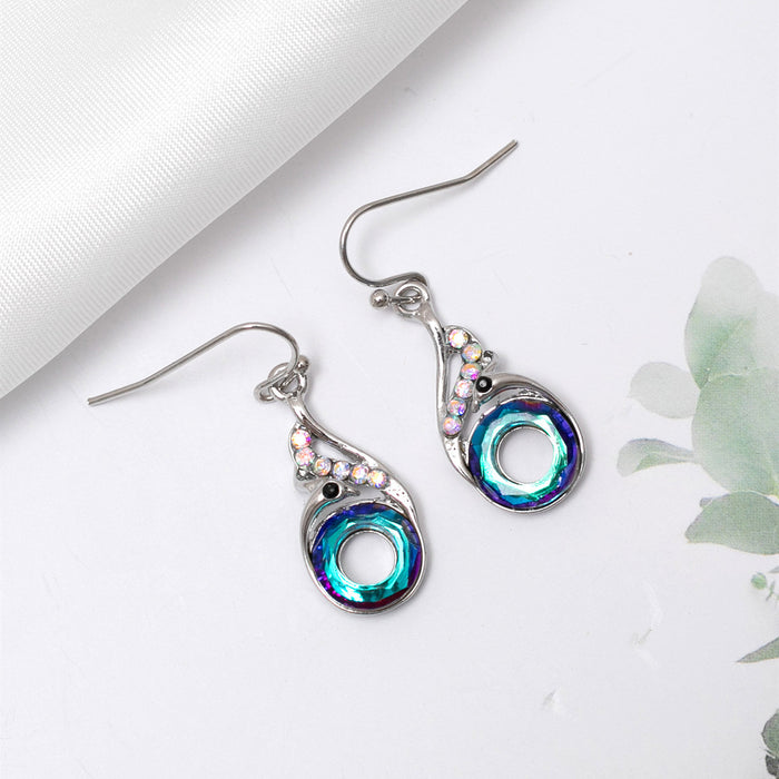 Wholesale fashion new earrings colorful crystal gradient earrings JDC-ES-CM020