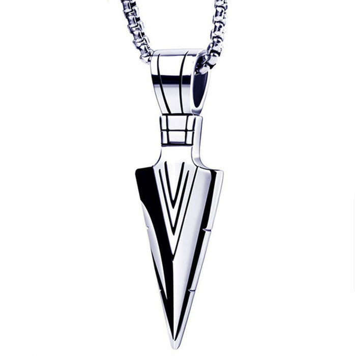 Wholesale Arrow Necklace Stainless Steel Pendant Short Keel Chain JDC-NE-PanX003