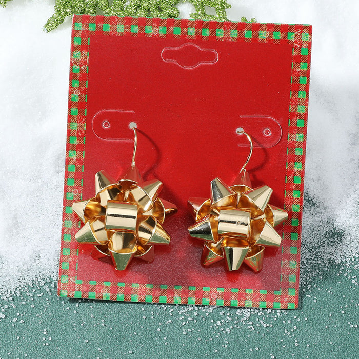 Wholesale Earrings Alloy Enamel Christmas Elk Snowflakes JDC-ES-A555